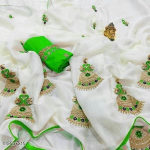 ชุดส่าหรีเซอัทเสื้อผ้าสำหรับปาร์ตี้ดีไซน์แบบอินเดีย - Product Image 3