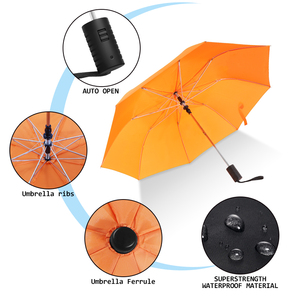 Parapluie promotionnel, parapluie personnalisé pas cher, parapluie coupe-vent, ouverture automatique et fermeture manuelle, parapluie pliable en 2 sections - Product Image 5