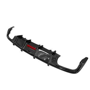 Diffuseur en Fiber de carbone de haute qualité pour Audi S6 A6 C7 C7.5 <span class=keywords><strong>KB</strong></span> Style trou vente voiture pare-chocs arrière diffuseur Bodykit 20 + - Product Image 4