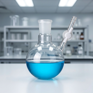 Fiole à fond rond 1000 ml en verre borosilicaté avec embout standard pour usage en laboratoire - Product Image 1