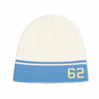 Bonnet en tricot gaufré de luxe personnalisé, de qualité supérieure, avec blocs de couleur, pour hommes et femmes