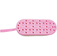 Organisateur de lunettes de soleil en silicone de grande taille YDS avec fermeture éclair, étui portable pour lunettes de soleil, organisateur de lunettes, sac souple