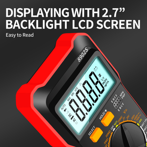 Multimètre numérique AC manuel 2000 points avec grand écran LCD et fonction de maintien de la valeur (Hold) - Product Image 4