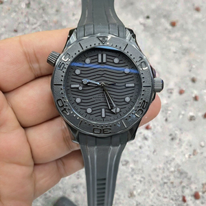 นาฬิกาข้อมือกลไกอัตโนมัติ <span class=keywords><strong>Miyota</strong></span> 8800นักประดาน้ำสแตนเลส42มม. สีดำเต็มตัว22มม. ใหม่ - Product Image 3