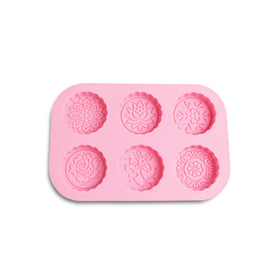 Molde de Silicona Rectangular de 6 Cavidades con Forma de Flor para Cupcakes, Donuts y Panecillos Pequeños (25x16x2 CM) - Marca Cathylin - Product Image 5