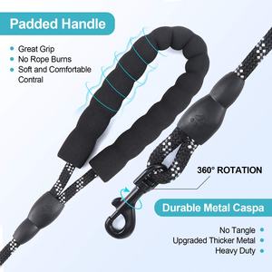 Son derece yansıtıcı ağır naylon köpek tasma ile yumuşak yastıklı kolu dayanıklı sürdürülebilir baskılı desen şerit Pet malzemeleri - Product Image 3