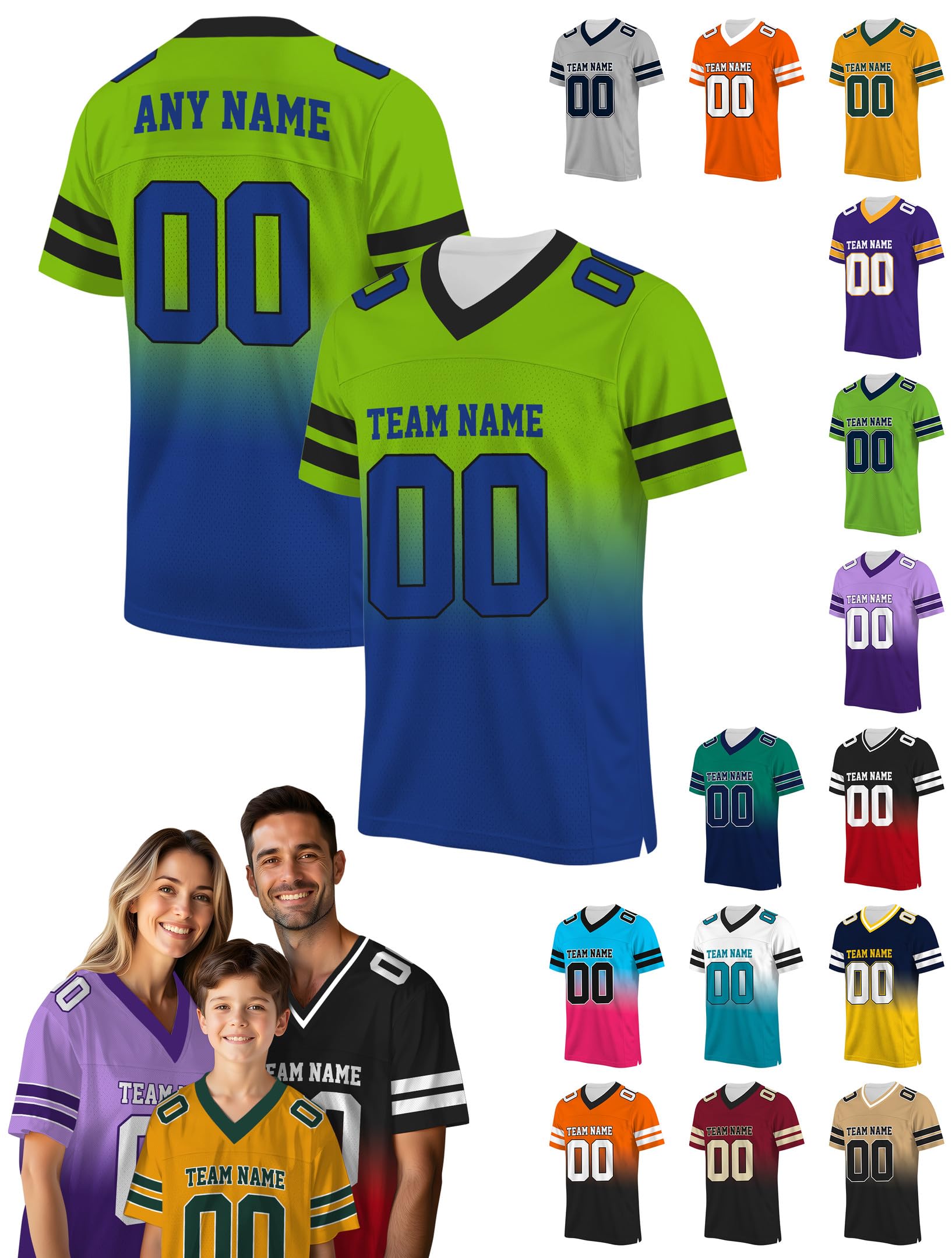 Green Royal Blue Black