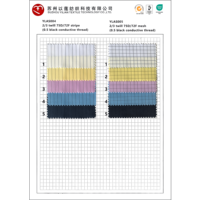 En Stock tissu de soie propre antistatique 2/3 sergé 75D/72F rayure (fil conducteur noir 0.5) salopette anti-poussière antistatique