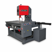 Scie à ruban verticale industrielle HL-5325 avec table coulissante de 1000 mm pour le découpage de plaques métalliques