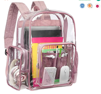 Sac à dos transparent en PVC robuste pour étudiants et adultes, personnalisable en gros