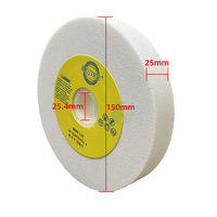 Meule en céramique de corindon blanc en forme de disque WA60/80L 150*25*25.4 outils abrasifs de meuleuse personnalisables