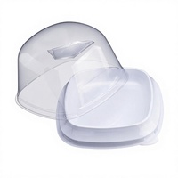 Nouvelle Arrivée 2026 – Boîte d'emballage transparente en PET portable sur le thème des fraises de 4 pouces pour gâteaux d'anniversaire, pâtisseries occidentales et desserts