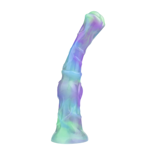 Dildo en forme de cheval séduisant <span class=keywords><strong>pour</strong></span> femmes et hommes, jouet sexuel animal qui brille dans le noir <span class=keywords><strong>pour</strong></span> jeux de couple, dildo en silicone texturé réaliste 24 cm - Product Image 2