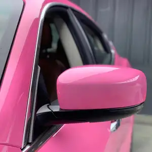 KPAL Pink Vinyl Wrap Auto Interieur Karosserie Farbwechsel Aufkleber Glänzender Kristall Neues Design Auto Pvc 1,52*18M Vinyl