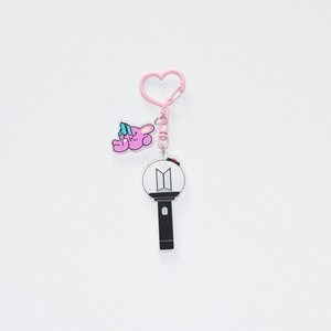 Porte-clés en acrylique style <span class=keywords><strong>Kpop</strong></span>, mini bâton lumineux, pendentif mignon de dessin animé avec boucle en forme de <span class=keywords><strong>c</strong></span>œur, utilisé pour la décoration d'emballages BTS - Product Image 5