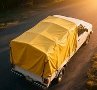 Tissu de bâche en PVC tissé 550 GSM pour les couvertures de véhicules de transport, systèmes de protection de transport en extérieur