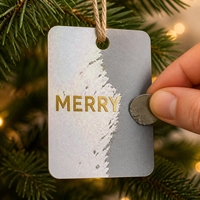 Weihnachtliche Rubbelkarten für Einzelhandel und Events mit Gold-Rubbelbereichen und Individuellen Farben für Festliche Verkaufsförderungen