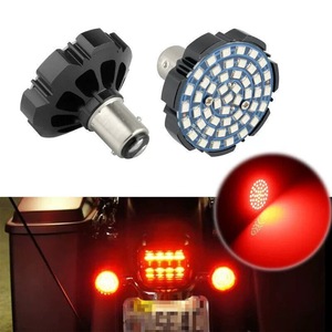 1156 Bullet Red LED Turn Signal <b>Light</b> Core Fit Touring Dyna Motorcycle Rear Indicator Lamp <b>Board</b> - Product Image 4
