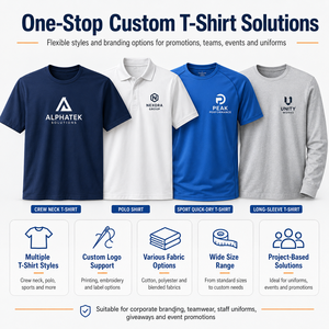 T-shirt promotionnel personnalisé à manches courtes et col rond avec impression sérigraphique pour événements sportifs, fans, manifestations, stades et cadeaux promotionnels - Product Image 4