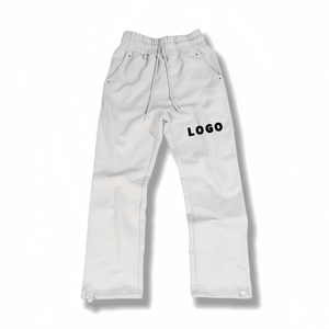 Fabricante personalizado Jogger hombres pantalones moda Casual suelto negro alta calidad pantalones de chándal para hombres - Product Image 1