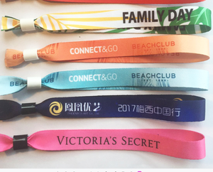 Pulseras de Tela Personalizadas con Logotipo Impreso de Lujo Ecológicas de 10 mm con Cierre Deslizante, Pulseras Textiles Personalizadas para Año Nuevo - Product Image 6