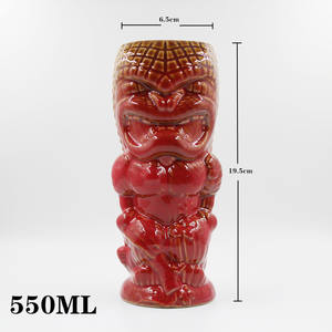 Tazas de Cóctel de Porcelana Tropical Hawaiana, Productos Originales Personalizados, <span class=keywords><strong>Catálogo</strong></span> de Tazas Tiki de <span class=keywords><strong>Cerámica</strong></span> para Bar - Product Image 6