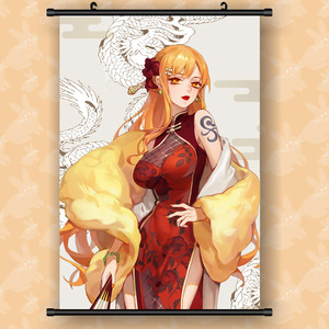 Prix usine personnalisé imperméable à l'eau écologique toile affiche pièce japonaise Anime affiche mur défilement Art Anime suspendu photo - Product Image 1