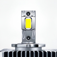 Nouvelle ampoule de phare de voiture LED Xénon D5S à double tube en cuivre haute puissance 100W 12V, 30000 Lumens 6500K, compatible universel