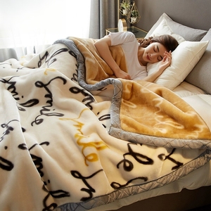 Plaid épais en <span class=keywords><strong>polaire</strong></span> corail Raschel, motif géométrique beige, double face, pour canapé, confortable, chaud, cadeau d'hiver, décoratif - Product Image 1