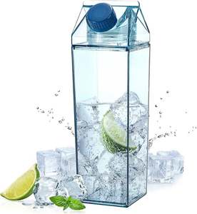 500/1000Ml Transparent Milk Water Bottle Drinkware <b>Shaker</b> Sports Square Milk Water Juice Coffee Bottle Trip Drinking Water <b>Cup</b> - Product Image 4