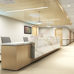 Hospital Nurse Station Guide <strong>Desk</strong> Pure Acrylic <strong>Artificial</strong> <strong>Stone</strong> Semicircle Service <strong>Desk</strong> Customization - Product Image 4