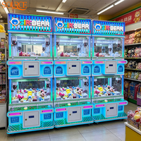 SOURE Premium Machine à griffes pour 4 joueurs, nouveau design, à monnayeur, type maison de poupées d'arcade, pour centre commercial et centre de divertissement