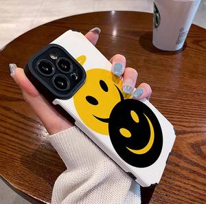 Cartone animato divertente disegno di <span class=keywords><strong>emoji</strong></span> stampa morbida custodia per telefono cellulare in pelle TPU per Iphone 17 8 X Xr Xs 11 12 13 14 15 16 Pro Max - Product Image 3