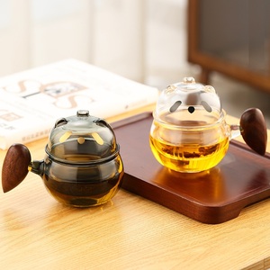 Taza de Té de Vidrio con Infusor Incorporado para Separar el Té del Agua, Taza Infusora Multiusos para Té de Hojas Sueltas y Café, Encantadora - Product Image 2