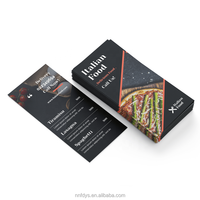 Flyer personnalisé imprimé étanche dépliant en Z manuel d'instructions dépliant publicitaire menu à emporter impression d'affiches