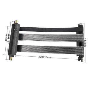 PC Mainframe Graphics Card Riser Cable PCIE4.0 90Degree PCI-Express 22cm Extender Pcie Splitter Expresscard to pcie x16 Adapter