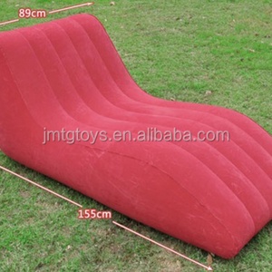 Sofá Inflable Moderno en Forma de S, de PVC Flocado, para Sala de Estar, Sillón Tipo Puff, Sofá de Aire Flocado - Product Image 6