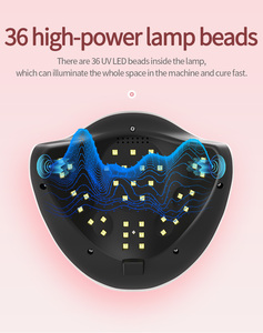 168W plástico eléctrico UV LED Gel secador de uñas lámpara 36 cuentas de lámpara esmalte de Gel curado rápido productos de arte de uñas - Product Image 2
