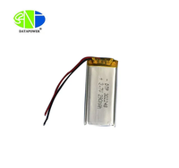 Bekerja di -20 ℃   Baterai Lithium Ion Pouch 3.7V Sel Baterai Lithium 290mAh Baterai Lithium Polymer 302248 untuk Perangkat Bluetooth