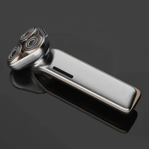Rasoir électrique allemand de conception allemande, 700 mAh, utilisation humide et sèche, rasoir portable à trois lames, interrupteur à glissière agile, nouveau rasoir à barbe - Product Image 1