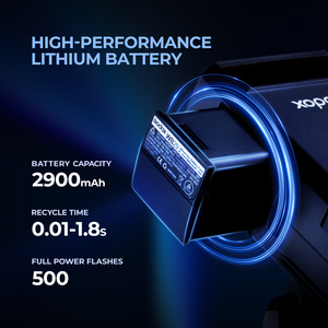<span class=keywords><strong>Flash</strong></span> da Studio Esterno Tascabile GODOX AD200 AD200Pro 200Ws TTL 2.4G HSS 1/8000s per Fotografia con Batteria al Litio da 2900mAh - Product Image 3