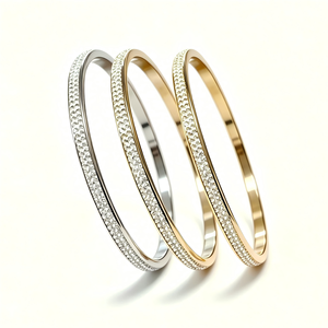 Pulsera <span class=keywords><strong>de</strong></span> Acero Inoxidable <span class=keywords><strong>de</strong></span> 4mm con Doble Hilera <span class=keywords><strong>de</strong></span> Circones, Chapada en Oro PVD <span class=keywords><strong>de</strong></span> 18K, Resistente al Agua, para Mujer, Regalo para Fiestas - Product Image 1