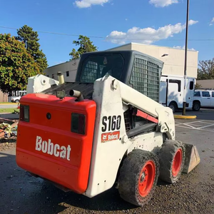 Minicargadora Bobcat S160 usada, cargadora de orugas multifuncional de 3 toneladas, componentes de bomba de motor de núcleo, retroexcavadoras remolcables - Product Image 1
