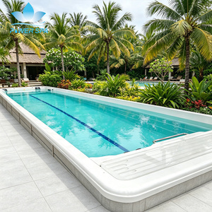 Piscine de nage extérieure compacte 5M, design gain de place, nage à contre-courant et jets de massage d'hydrothérapie professionnels - Product Image 2