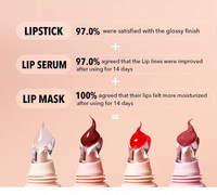 Baume à lèvres teinté naturel personnalisé sous marque privée, baume à lèvres hydratant brillant longue durée, huile à lèvres repulpante magique rose végétalienne en gros