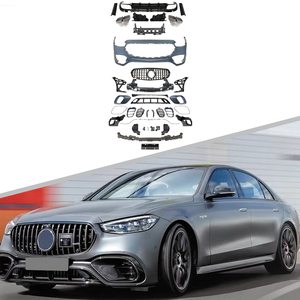 Kit carrosserie pour BENZ X253 C253 <span class=keywords><strong>GLC</strong></span> Normal 2020-<span class=keywords><strong>2022</strong></span>, style GLC63 AMG, diffuseur avant et arrière, accessoires pour pare-chocs - Product Image 2
