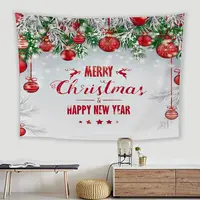 사용자 정의 로고 승화 인쇄 문 mandal 크리스마스 boho 태피스트리 벽 매달려 홈 장식
