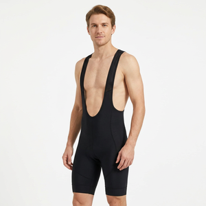 Pantalones Cortos de Ciclismo Ajustados para Hombre, de Spandex y Nailon, Transpirables, que Absorben la Humedad, Color Negro, Largo Corto, Ropa Deportiva para Adultos - Product Image 1