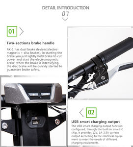 Patinete eléctrico todoterreno plegable para adulto, Scooter con asiento, 45 Km/H, movilidad, 350W, barato, nuevo - Product Image 3