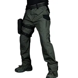 Men's Strong Attack Tactical Pants High Quality Work Pants Outdoor Wear Resistant Multi-Pocket Trousers